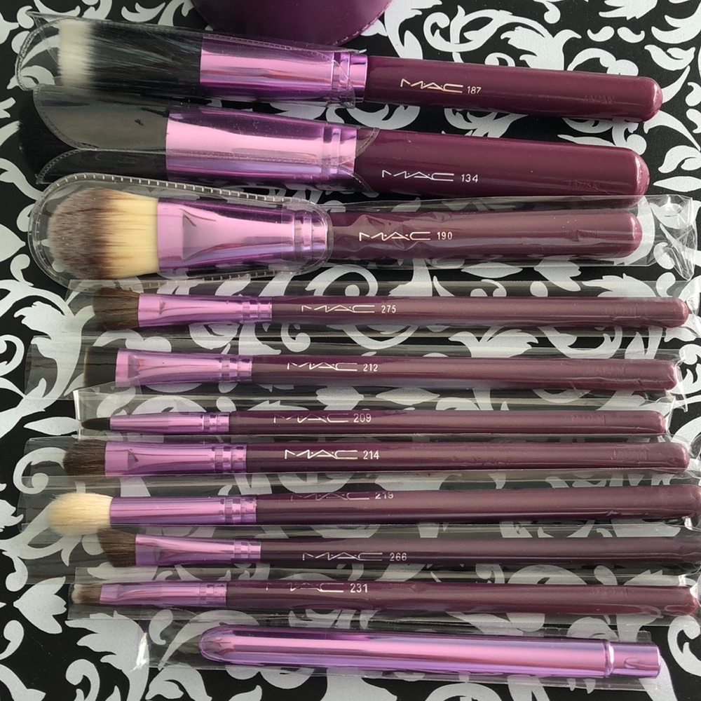 MAC brushes and case